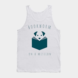 bookworm on a mission Tank Top